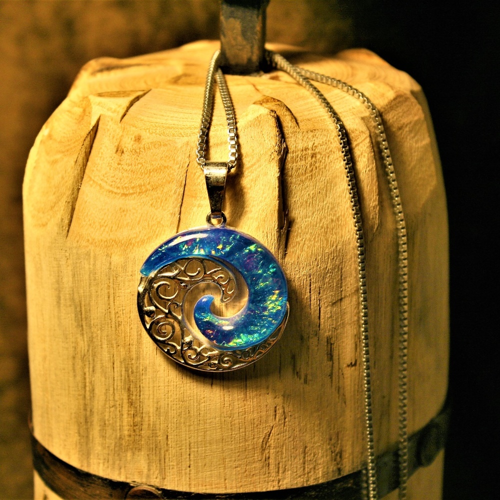 Ocean Pendant and Necklace